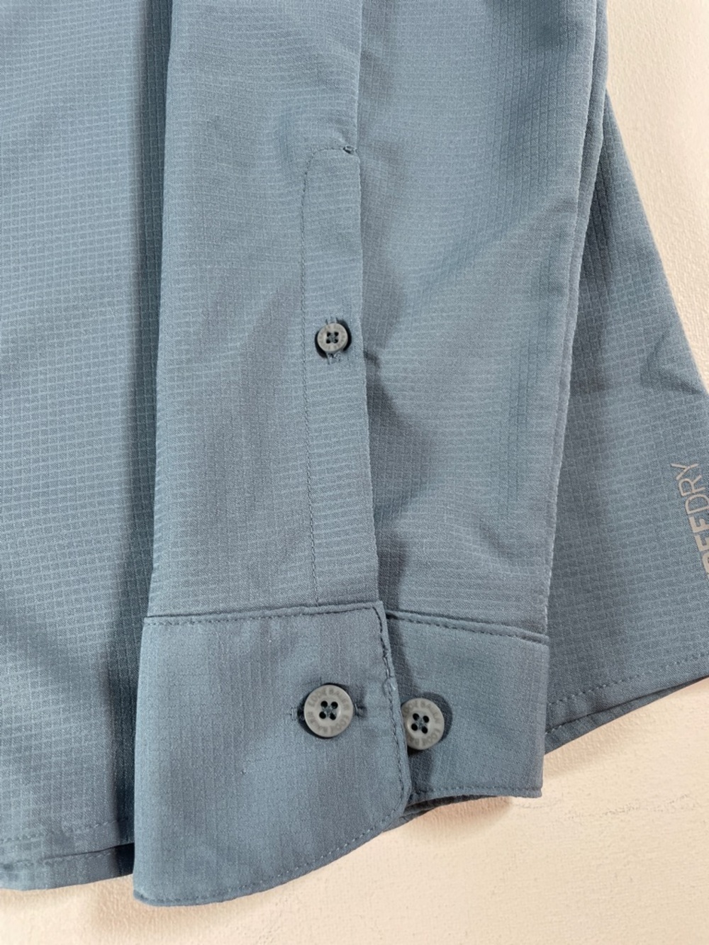 Eddie Bauer Blue Long-Sleeve Button-Up Hiking Outdoor Women’s Shirt - Medium - Picture 9 of 15